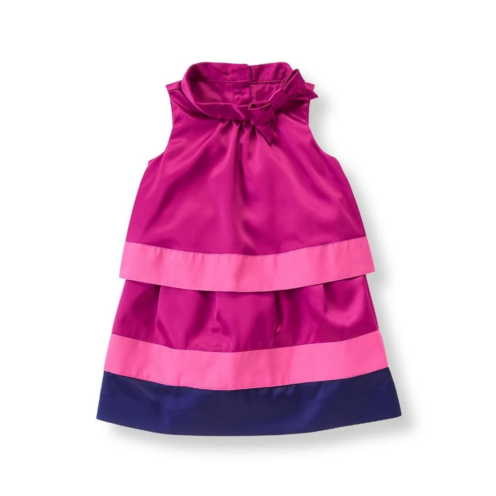 Jamie and Jack Satin Colorblock Dress